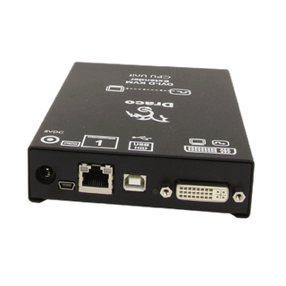 IHSE Draco Compact Tx DVI USB-HID 1xTP DVI-Comp 2xUSB Max 140 m